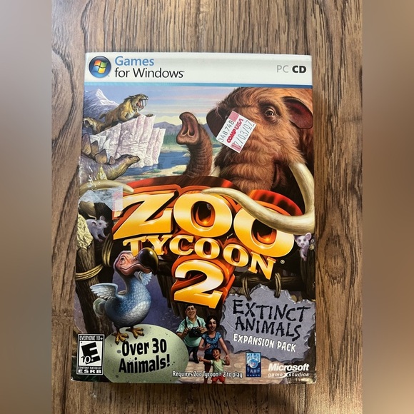 Zoo Tycoon 2 Extinct Animals Expansion Pack & Marine Mania Incl. Dinosaur Digs - Picture 1 of 4